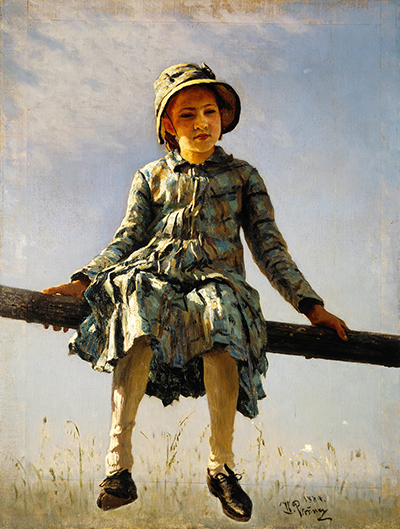 Dragonfly - Painter's Daughter Portrait Ilya Repin